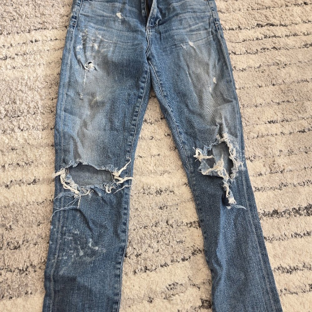Citizens of Humanity Distressed Crop Denim Jeans